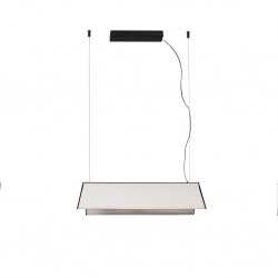 LUDOVICO 60 Lampara colgante blanca con floron de superficie 61112 - FARO ILUMINACION