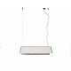 LUDOVICO 60 Lampara colgante blanca con floron empotrable 61113 - FARO ILUMINACION
