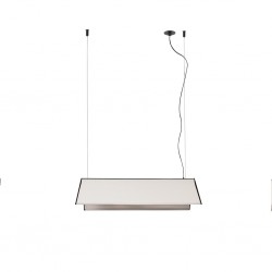 LUDOVICO 60 Lampara colgante blanca con floron empotrable 61113 - FARO ILUMINACION
