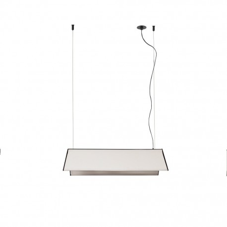 LUDOVICO 60 Lampara colgante blanca con floron empotrable 61113 - FARO ILUMINACION