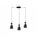 RETRO Lampara colgante negro y cobre 3L 20050-3L - FARO ILUMINACION