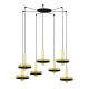 WHIZZ Lampara colgante oro/negra 7L 20161-7L - FARO ILUMINACION