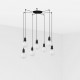 ART Lampara colgante negra 7L 64135-7L - FARO ILUMINACION