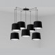 CONGA Lampara colgante negra 7L 64314-56-7L - FARO ILUMINACION