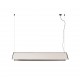 LUDOVICO 115 Lampara colgante blanca con floron empotrable 61109 - FARO ILUMINACION