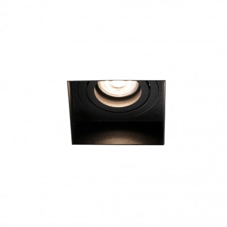 HYDE Lampara empotrable negro cuadrado orientable sin marco 40113 - FARO ILUMINACION