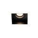 HYDE Lampara empotrable negro cuadrado orientable sin marco 40113 - FARO ILUMINACION