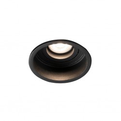 HYDE Lampara empotrable negro redondo orientable 40119 - FARO ILUMINACION
