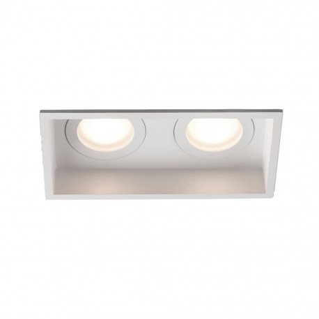HYDE Lampara empotrable blanco cuadrado 2L 40124 - FARO ILUMINACION