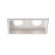 HYDE Lampara empotrable blanco cuadrado 2L 40124 - FARO ILUMINACION
