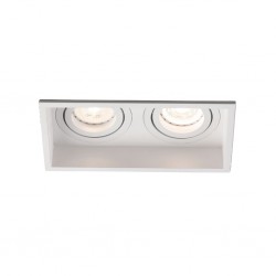 HYDE Lampara empotrable blanco cuadrado orientable 2L 40126 - FARO ILUMINACION