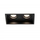 HYDE Lampara empotrable negro cuadrado orientable 2L 40127 - FARO ILUMINACION