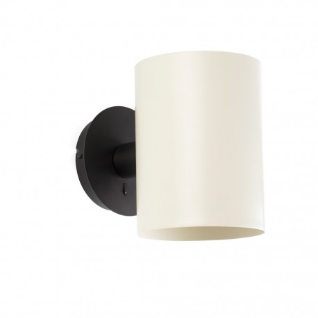 GUADALUPE Lampara aplique negra/beige 20031-80 - FARO ILUMINACION