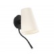 LUPE Lampara aplique con lector negra/beige 20032-88 - FARO ILUMINACION