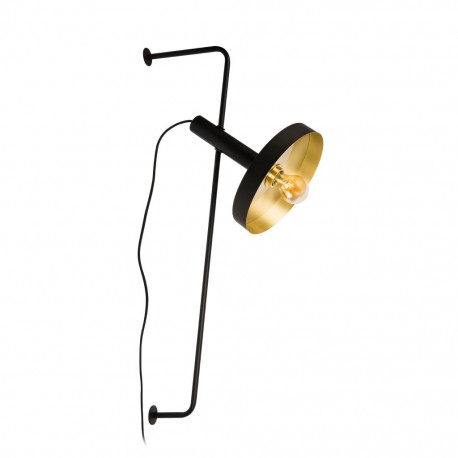 WHIZZ Lampara aplique negra/oro 20165-95 - FARO ILUMINACION