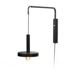 WHIZZ Lampara aplique extensible negro y oro satinado 20167 - FARO ILUMINACION