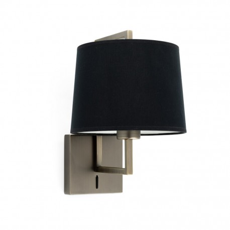 FRAME Lampara aplique oro viejo mate/negra 20171-03 - FARO ILUMINACION