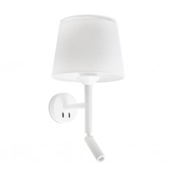 SAVOY Lampara aplique con lector blanca/blanca 20302-92 - FARO ILUMINACION