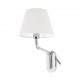 ETERNA Lampara aplique con lector izquierdo cromo/blanca 24007-10 - FARO ILUMINACION