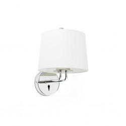 MONTREAL Lampara aplique cromo/blanca 24031-01 - FARO ILUMINACION