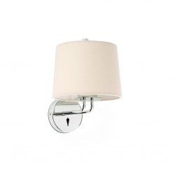 MONTREAL Lampara aplique cromo/beige 24031-02 - FARO ILUMINACION