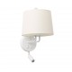 MONTREAL Lampara aplique con lector blanca/blanca 24032-01 - FARO ILUMINACION