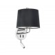 MONTREAL Lampara aplique con lector cromo/negra 24033-03 - FARO ILUMINACION