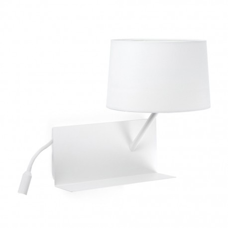 HANDY Lampara aplique blanco con lector LED derecha 28414 - FARO ILUMINACION