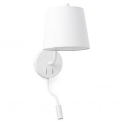 BERNI Lampara aplique blanco con lector LED 29329 - FARO ILUMINACION