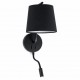 BERNI Lampara aplique negro con lector LED 29330 - FARO ILUMINACION