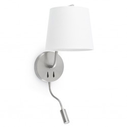 BERNI Lampara aplique niquel satinado con lector LED 29331 - FARO ILUMINACION