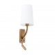 REM Lampara aplique oro viejo mate/blanca con lector LED 29683-19 - FARO ILUMINACION