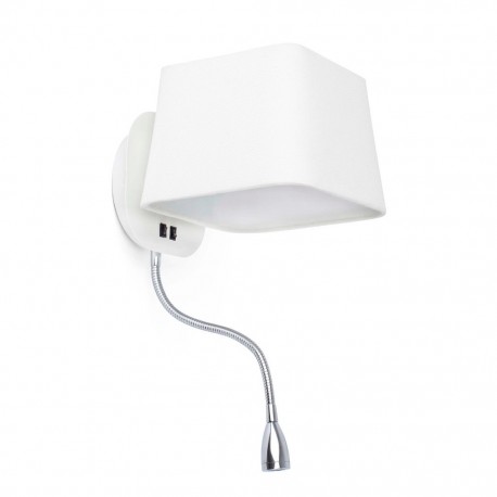 SWEET Lampara aplique blanco con lector LED 1L 29950 - FARO ILUMINACION