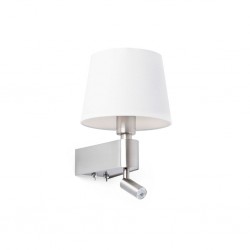 ROOM Lampara aplique blanco con lector LED 29976 - FARO ILUMINACION