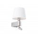 ROOM Lampara aplique blanco con lector LED 29976 - FARO ILUMINACION