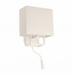 VESPER Lampara aplique blanco con lector LED 29982 - FARO ILUMINACION