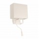 VESPER Lampara aplique blanco con lector LED 29982 - FARO ILUMINACION