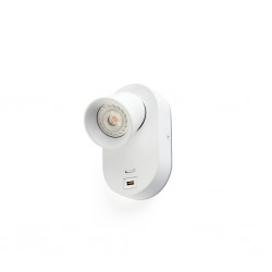CORB Lampara aplique blanca GU10+USB 40135 - FARO ILUMINACION