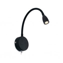 LOKE LED Aplique lector negro 41020 - FARO ILUMINACION
