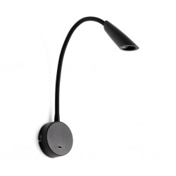 BOKEN LED Aplique lector negro 41032 - FARO ILUMINACION