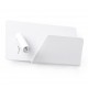 SUAU USB Lampara aplique blanco con lector LED derecha 62122 - FARO ILUMINACION