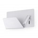 SUAU USB Lampara aplique gris con lector LED izquierda 62125 - FARO ILUMINACION
