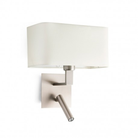 HANNA Lampara aplique niquel con lector LED 64300 - FARO ILUMINACION