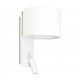 FOLD Lampara aplique blanca con lector LED 64304 - FARO ILUMINACION