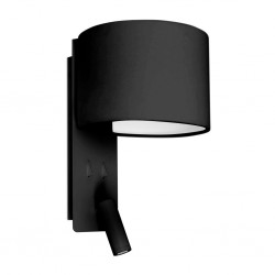 FOLD Lampara aplique negra con lector LED 64305 - FARO ILUMINACION