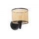 MAMBO Lampara aplique negro/ratan 64307-47 - FARO ILUMINACION
