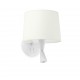 CONGA Lampara aplique con lector blanca/blanca 64308-01 - FARO ILUMINACION