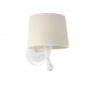 SAMBA Lampara aplique con lector blanca/encintada beige 64308-35 - FARO ILUMINACION