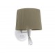 SAMBA Lampara aplique con lector blanca/encintada verde 64308-37 - FARO ILUMINACION