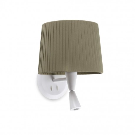 SAMBA Lampara aplique con lector blanca/encintada verde 64308-37 - FARO ILUMINACION